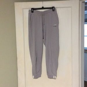 Top and bottom! Gray Adidas track suit